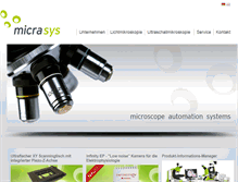 Tablet Screenshot of micrasys.com